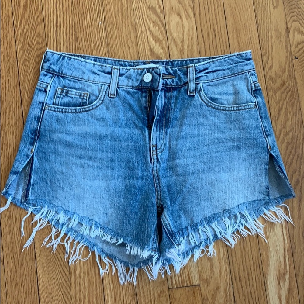 Zara basic denim shorts